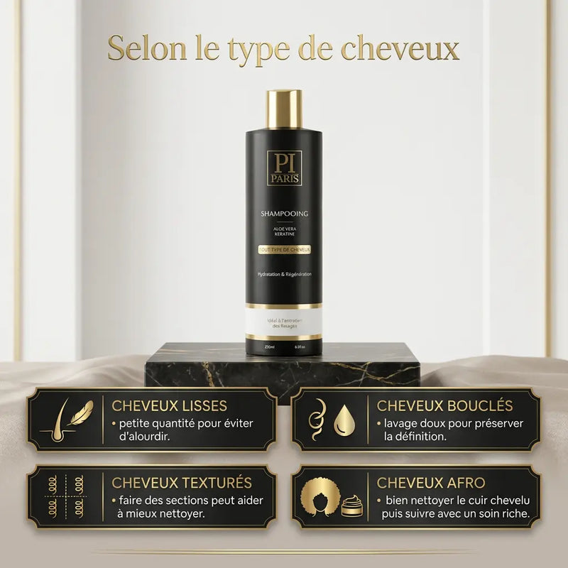 Shampooing Aloe Vera - Hydratation Cheveux & Cuir Chevelu - Tous types de cheveux Parfuminspireparis