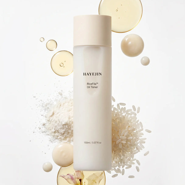 Toner Bifasique hypoallergénique à l'Huile de Graine de Riz Fermentée 150 ml - HAYEJIN HAYEJIN