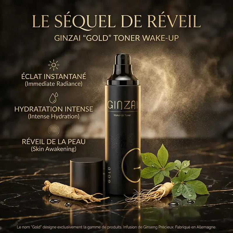 Tonique Réveil pour le visage au Ginseng - GINZAI Ginzai