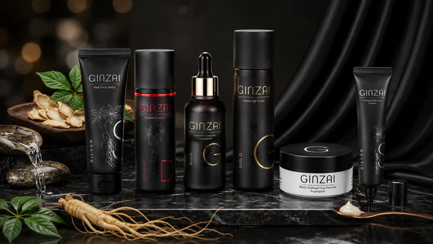 Routine Visage GINZAI – Soin Premium au Ginseng pour une Peau Hydratée, Éclatante & Revitalisée Elohé Beauty