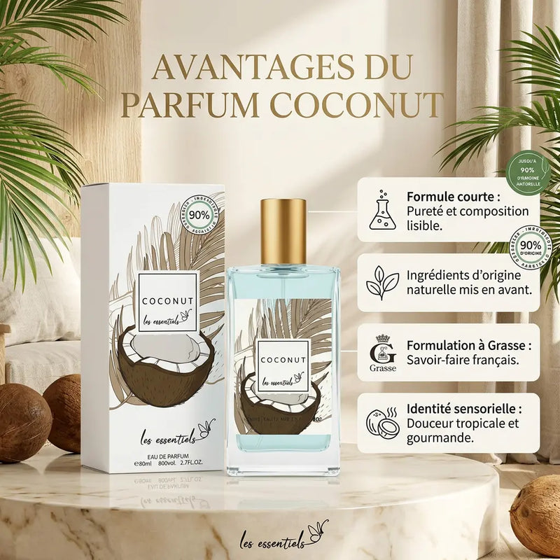 Coconut – Eau de Parfum 80 ml - Parfum Mixte - Longue tenue L'Office des Parfums