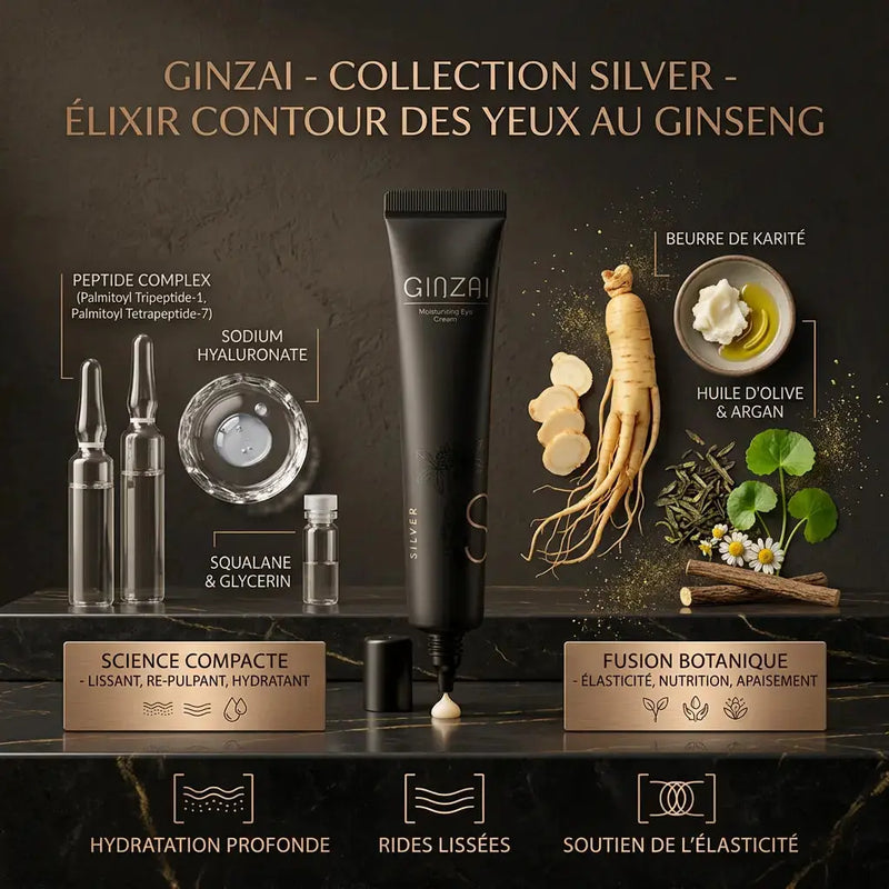 Crème Contour des Yeux au Ginseng - Ginzai - Elohé Beauty