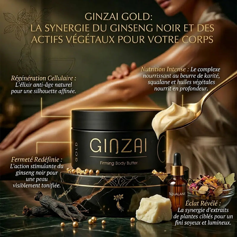 Beurre corporel raffermissant au ginseng – Peau nourrie, lisse et tonifiée - GINZAI - Elohé Beauty