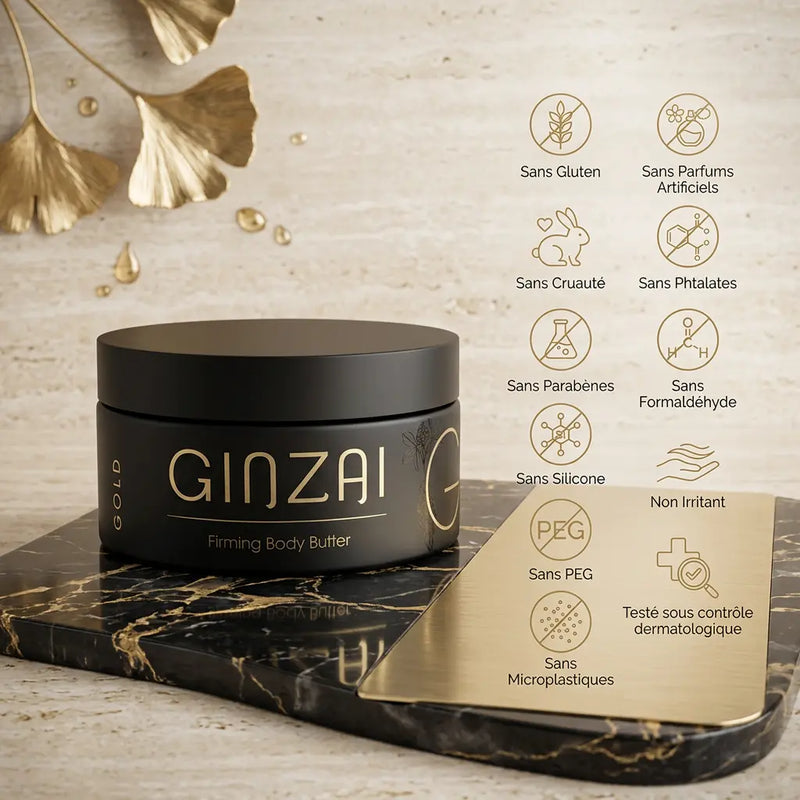 Beurre corporel raffermissant au ginseng – Peau nourrie, lisse et tonifiée - GINZAI - Elohé Beauty