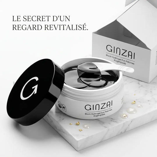 Patchs Yeux Hydrogel Noirs au Ginseng - Regard Lisse & Éclat - GINZAI Ginzai