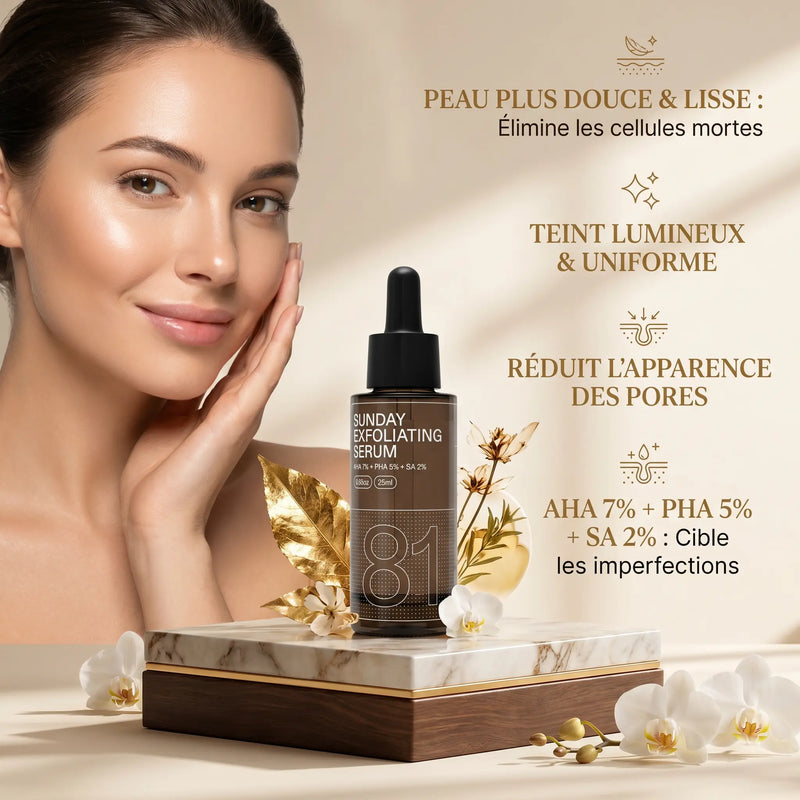 Sérum Exfoliant Puissant - Exfoliation 2 fois par semaine, éclat et peau lisse - Routinely Routinely